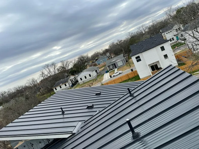 Standing seam metal roof panels with vents for Skylight Repair in South Heidelberg